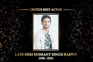 Dadasaheb Phalke Awards: Sushant Singh Rajput Honoured With Critic's Best Actor For His Contribution To Hindi Cinema