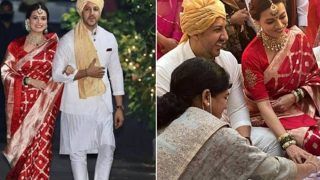 Dia Mirza Wedding Joota Chupai Rasm: इस एक्ट्रेस ने छुपाए दीया की शादी में दूल्हे वैभव के जूते, देखिए Viral Photo