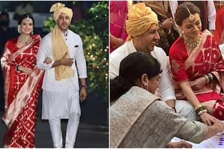 Dia Mirza Wedding Joota Chupai Rasm: इस एक्ट्रेस ने छुपाए दीया की शादी में दूल्हे वैभव के जूते, देखिए Viral Photo
