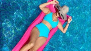 Sunny Leone Sets Hearts Racing in Blue Bikini as She Enjoys Pool Time, Fans Screams 'Wow'