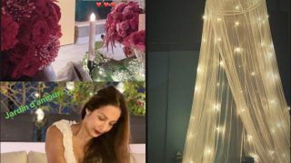 Malaika Arora- Arjun Kapoor Give a Glimpse of Romantic Moments From Valentine’s Day Date Filled With Flowers, Candles And Much More- Photos
