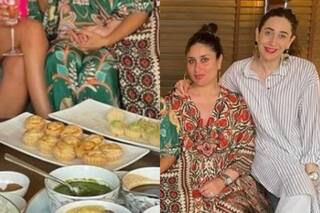 Pregnant Kareena Gorges on Chaat With Her Girlfriends - See Pics