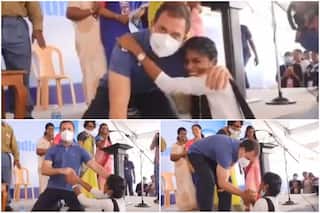 Viral Video: When Rahul Gandhi Hugged a Super-Excited College Girl During His Puducherry Visit | Watch