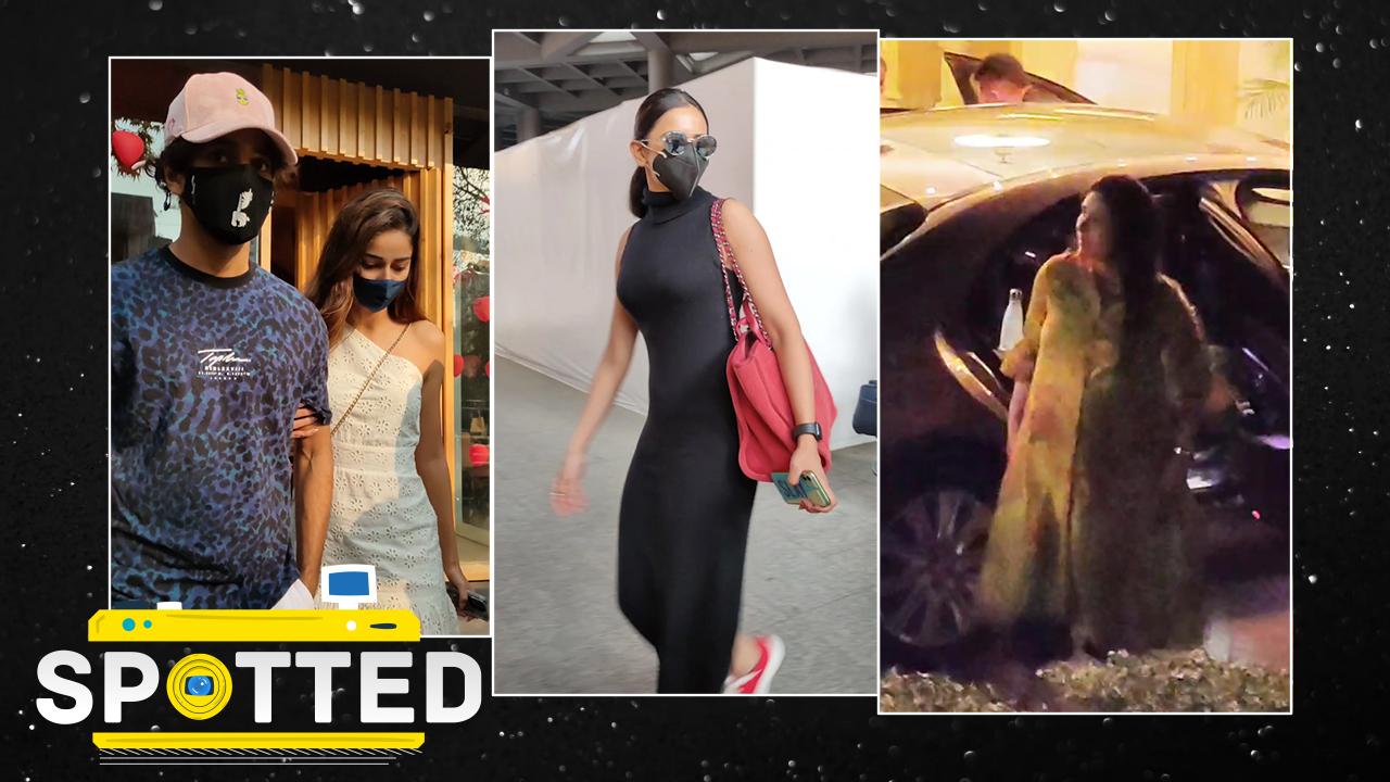 Spotted on February 15, 2021: Ananya Panday & Ishaan Khatter Spotted Together On Valentine's | Kareena Kapoor & More