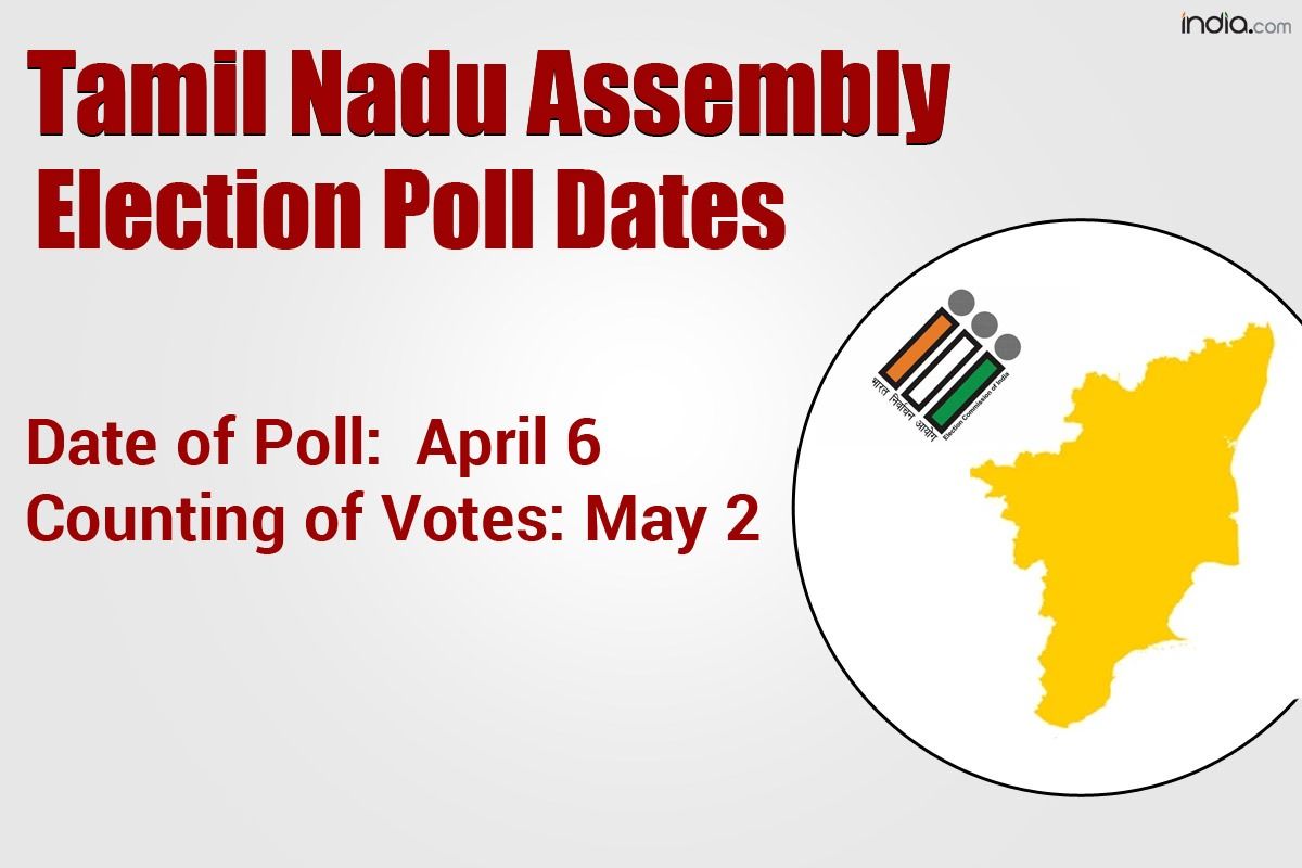 Tamil Nadu Election 2021 Dates Announced Single Phased Polling On April 6 Counting On May 2 Latest Updates