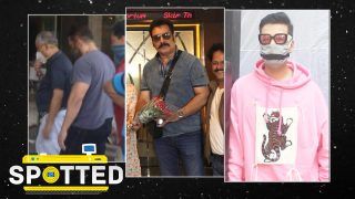 Bollywood Celebs Spotted: सलमान ने लगवाई कोरोना वैक्सीन की पहली डोज, Pink Hoodie में दिखे करण जौहर- Video