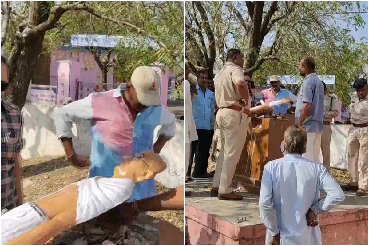 Mahatma Gandhis Idol Vandalised in MPs Mandsaur, Cops Suspect Monkeys | See Pics