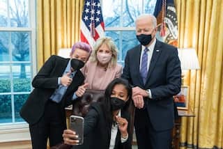 US President Joe Biden, Football Star Megan Rapinoe Team up in Fight For Equal Pay