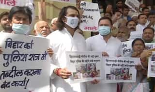 Patna: Police Lathicharge RJD Workers Marching Towards Legislative Assembly; Tejashwi, Tej Pratap Yadav Detained