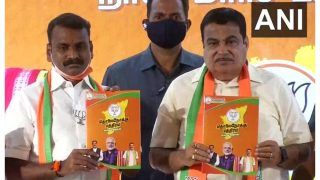 Nitin Gadkari Releases BJP's Manifesto For Tamil Nadu, Promises 50 Lakh Jobs, Separate Agri Budget