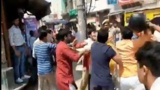 Mathura: BJP, RSS Workers Clash With Police in Vrindavan, Thrash Cop; Video Circulated on Social Media