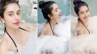 सुष्मिता सेन की भाभी Charu Asopa ने  बाथटब में की फोटो शेयर, साबुन की झाग से खेलती नज़र आईं हुस्न की मल्लिका