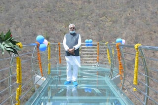 राजगीर में 'नेचर सफारी' में सीएम नीतीश कुमार, बोले- यह देश का पहला ग्लास स्काई वॉक, जिसकी हर जगह चर्चा हो रही