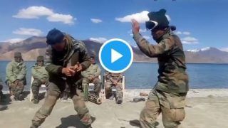 Viral Video: Indian Army Jawans Dance Their Heart Out At Pangong Tso Lake. Twitter Says Zabardast | Watch