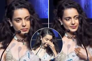'Babbar Sherni' Kangana Ranaut Breaks Down For Director AL Vijay at Thalaivi Trailer Launch - Watch Viral Video