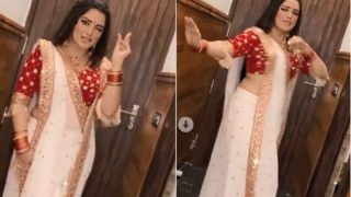 Aamrapali Dubey ने 'गेंदा फूल' पर ऐसे लगाया ठुमका, अदाओं से मची सनसनी, लोग बोले- 'कतई जहर' | Viral Video