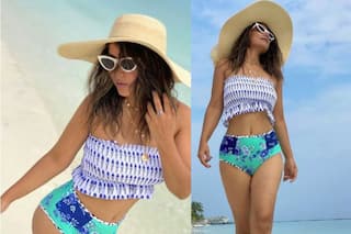 Hina Khan Looks Enthralling in Printed Bikini Set And It's Pretty Affordable - Check Out The Price Here!