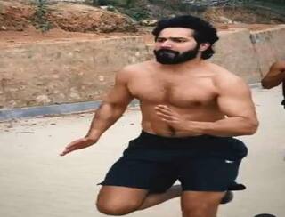 Varun Dhawan ने शर्टलेस होकर दिखाई अपनी परफेक्ट बॉडी, इतने तेज लगाई दौड़ की फैंस हो गए दिवाने- Video