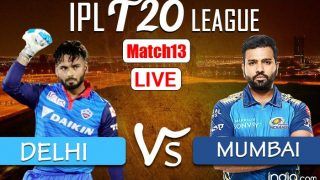 LIVE | IPL 2021, Match 13: Delhi, Mumbai Look to Outsmart Each Other in 'Battle of Equals'