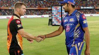 MI vs SRH: रोहित ने चुनी बल्‍लेबाजी, मुंबई से डेब्‍यू करेंगे Adam Milne, हैदराबाद ने किये ये चार बदलाव