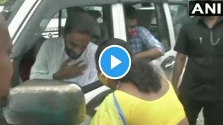 VIDEO: गर्मजोशी में बीजेपी की महिला नेता ने विरोधी उम्‍मीदवार ISF प्रमुख की ओर बढ़ाया हाथ, लेकिन....