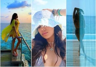 Janhvi Kapoor ने मालदीव में दिखाई अपनी अदा, Beach पर दिखा हॉट और बोल्ड अंदाज- Pictures