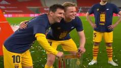 KING For a Reason! When Barca Players Treated Messi Like a Celebrity After Win | WATCH