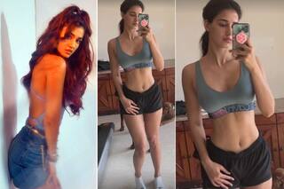 Disha Patani Flaunts Her Washboard Abs As She Works Out From Home| See Pics
