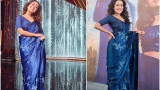 Neha Kakkar in Rs 15,000 Blue Silk Saree Looks Like A Royal Dream, See Pics
