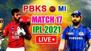 LIVE | IPL 2021, Match 17: Mumbai Seek Consistency; Punjab Eye Return to Winning Ways