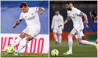 El Classico: Benzema, Kroos Score as Real Madrid Beat Barca 2-1 to go Top of The Table