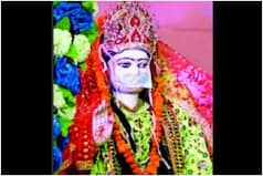 In This UP Temple, Goddess Durga Wears a Face Mask & Priests Offer Masks as    Prasad