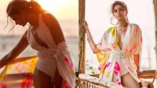 Jennifer Winget Oozes Oomph in Sultry White Deep-Neckline Monokini, Leaves Fans Gasping For Breath