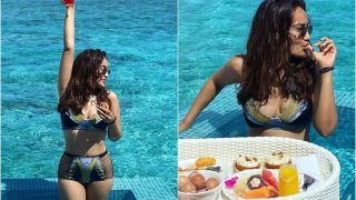 Surbhi Jyoti is a Beach Bum in Her Super Sultry Netted Bikini Set Worth Rs 5,040 - See New Pics From Maldives