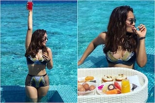 Surbhi Jyoti is a Beach Bum in Her Super Sultry Netted Bikini Set Worth Rs 5,040 - See New Pics From Maldives