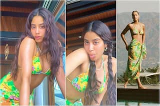 Janhvi Kapoor Sets Hearts Racing in Rs 15,546 Green Bikini - See Hot Photos