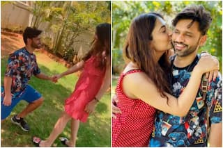 Rahul Vaidya Kisses Disha Parmar While Dancing to Their Song 'Madhanya' - Video Goes Viral