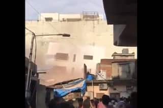 Over 28 Residents Have Narrow Escape As 5-Storey Building Collapses In Ahmedabad Due To Cyclone Tauktae | Watch