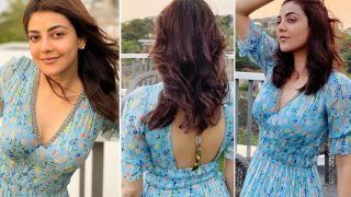 Kajal Aggarwal’s Rs 15K Blue Floral Dress is What Summer Dreams Are Made of