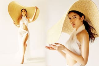 Shanaya Kapoor Exudes Hotness in Rs 7,254 White Bikini And Rs 10K Oversized Hat