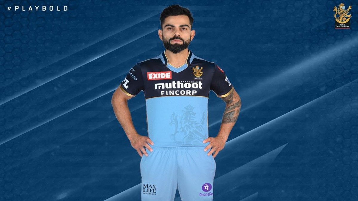 virat kohli blue shirt