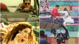 Salman Khan Saves Disha Patani From Falling Down During Radhe Song Zoom Zoom's Shooting - Watch BTS Video