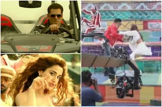 Salman Khan Saves Disha Patani From Falling Down During Radhe Song Zoom Zoom's Shooting - Watch BTS Video