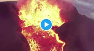 Video Shows The Exact Moment A Drone Crashed Right Into An Erupting Volcano in Iceland | Watch