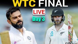 MATCH HIGHLIGHTS IND vs NZ WTC Final, Day 3 Cricket Updates: Ishant Strikes, Conway Falls; New Zealand 101/2 at Stumps vs India