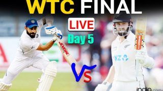MATCH HIGHLIGHTS WTC Final IND vs NZ, Today DAY 5 Cricket Updates: Kohli-Pujara in; India Lead New Zealand by 32 Runs at STUMPS