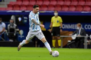 WATCH: Messi Inch-Perfect Cross Helps Rodriguez Score in Copa America 2021 Game