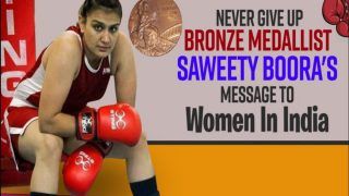 Never Give UP: Bronze Medalist Saweety Boora's Message To Women In India