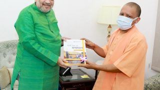 UP CM Yogi Adityanath Meets Amit Shah in Delhi, Likely To Call on PM Modi Today