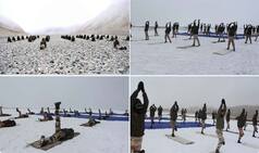 ITBP Performs Yoga at 18,000 ft Snow-Covered Ladakh | IN PICS AND VIDEOS